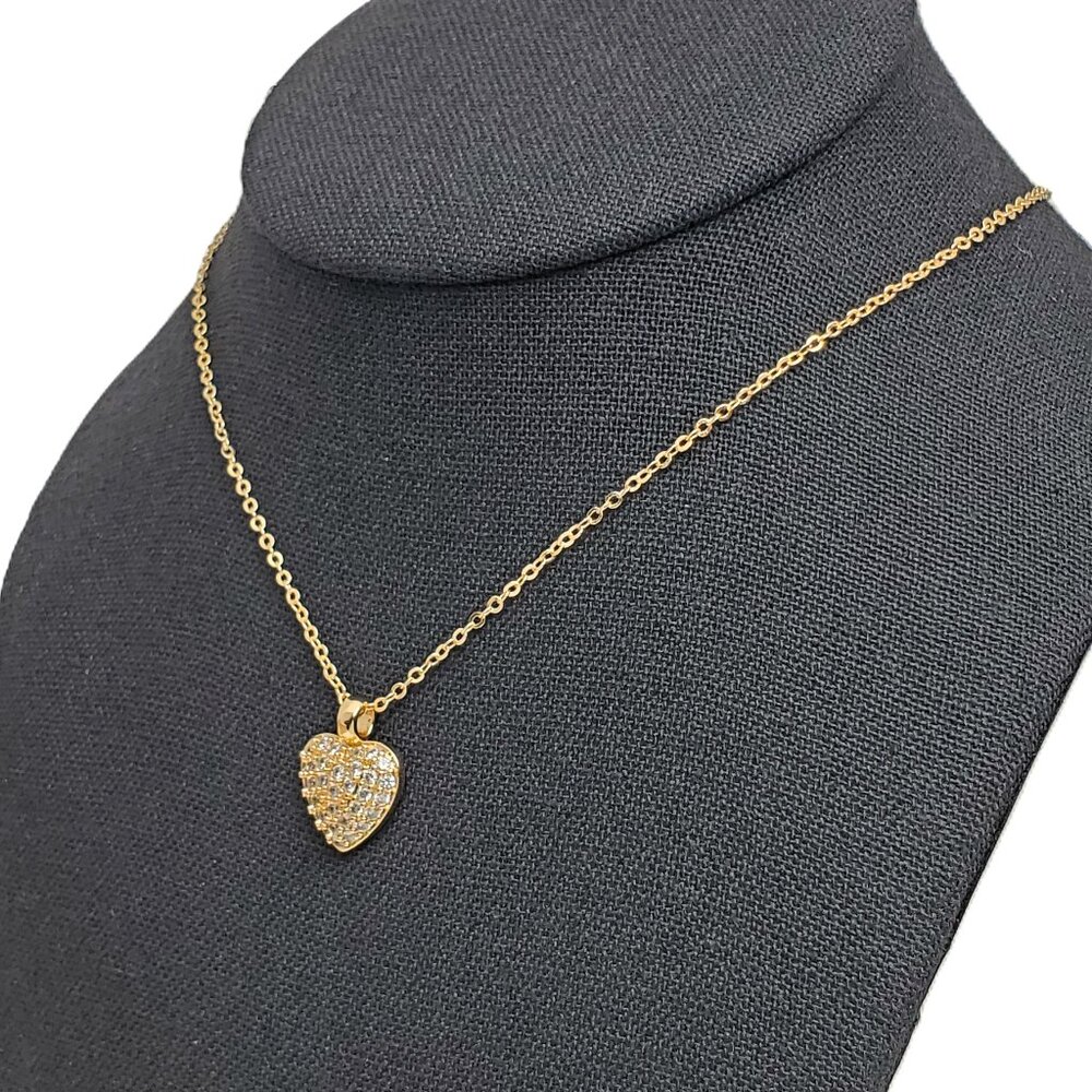 14K Gold Womens 1ct Diamond Heart Pendant Necklace Ladies New 14K Silver Jewelry - Picture 5 of 6
